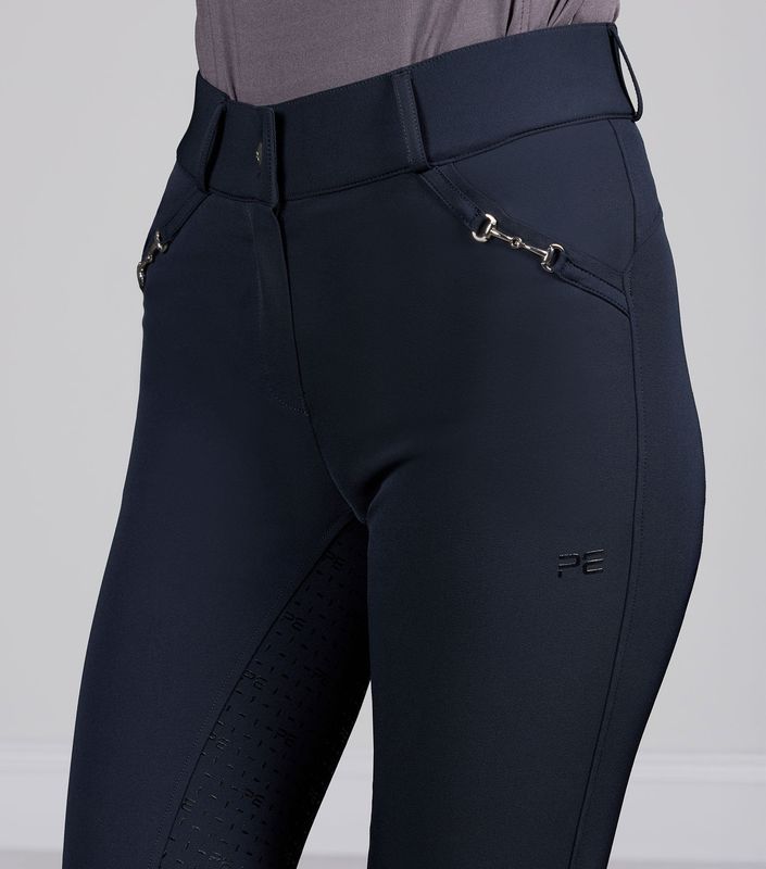 PE Filetto Ridebukse Dame Gel Full Seat - Navy