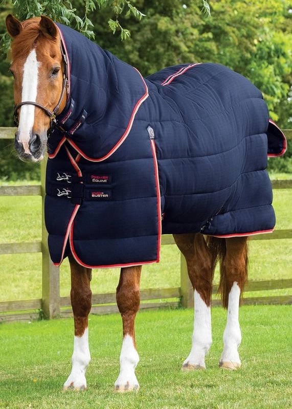 PE Stable Buster 450g Stable Rug with Neck Cover Navy