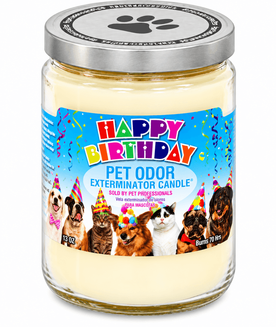 Hovedbilde Pet Odour Exterminator Happy Birthday duftlys